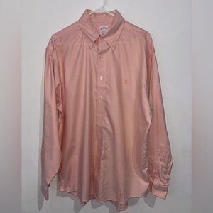 Brooks Brothers Peach Button Down Size Large